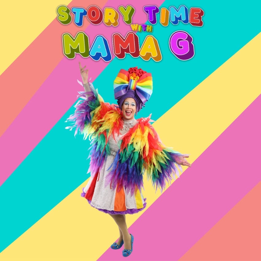 The artwork for 'Storytime With Mama G.'