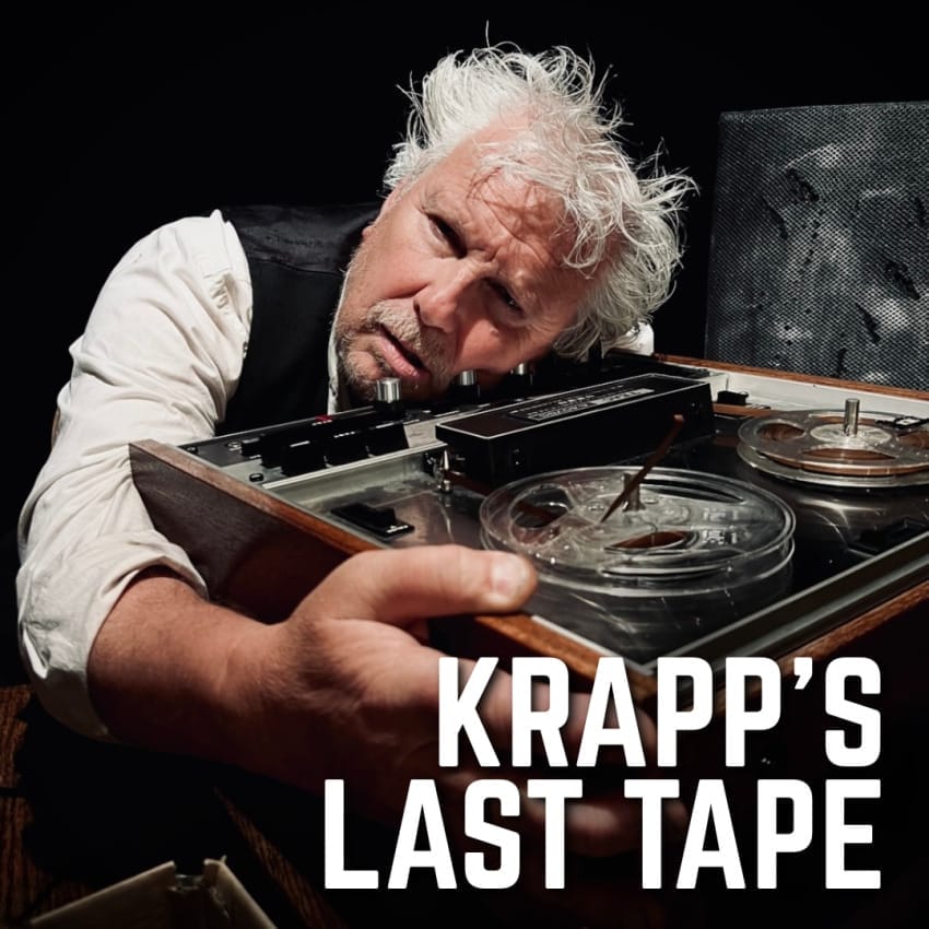 The artwork for 'Krapp's Last Tape.'