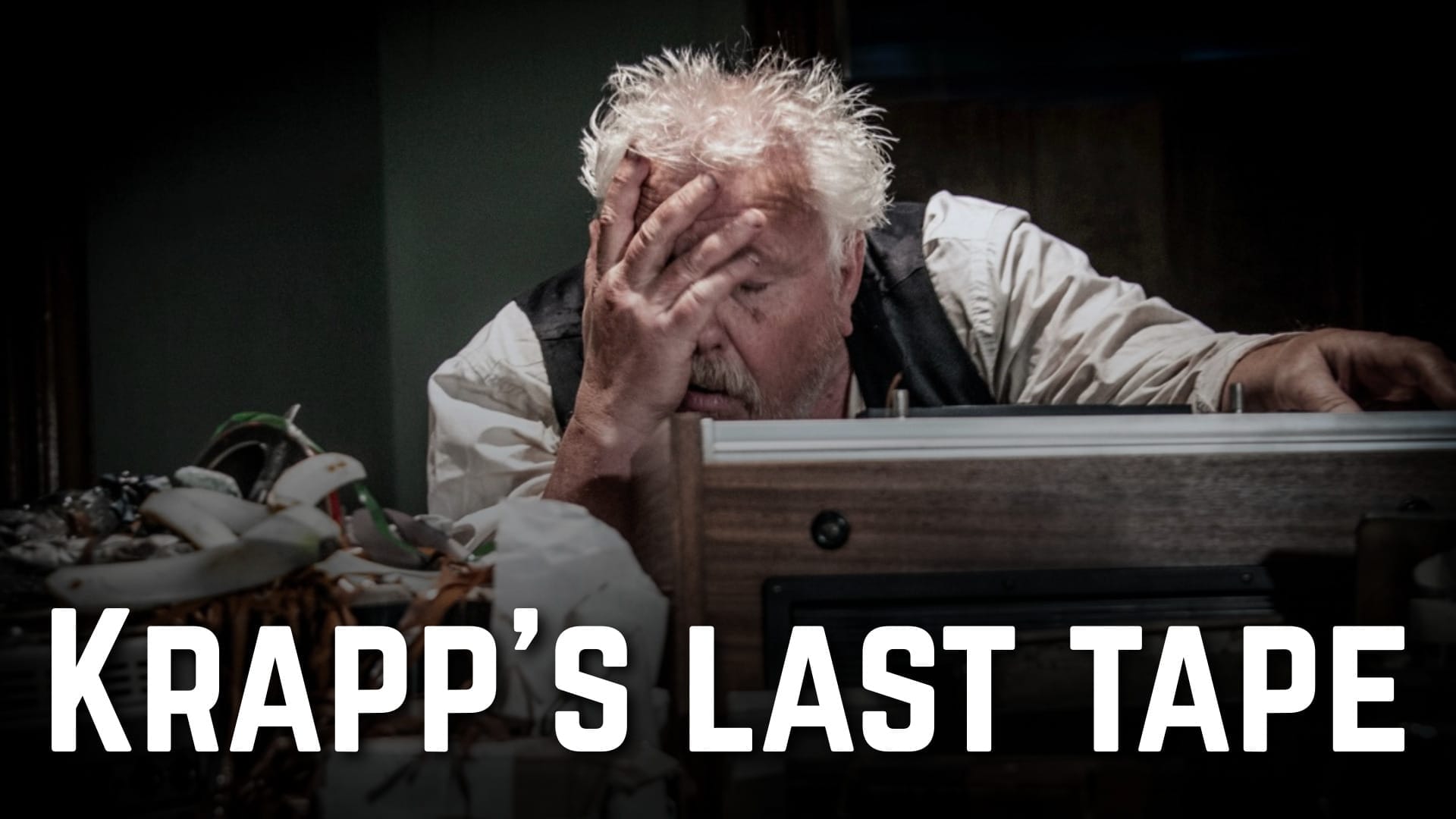 The artwork for 'Krapp's Last Tape.'