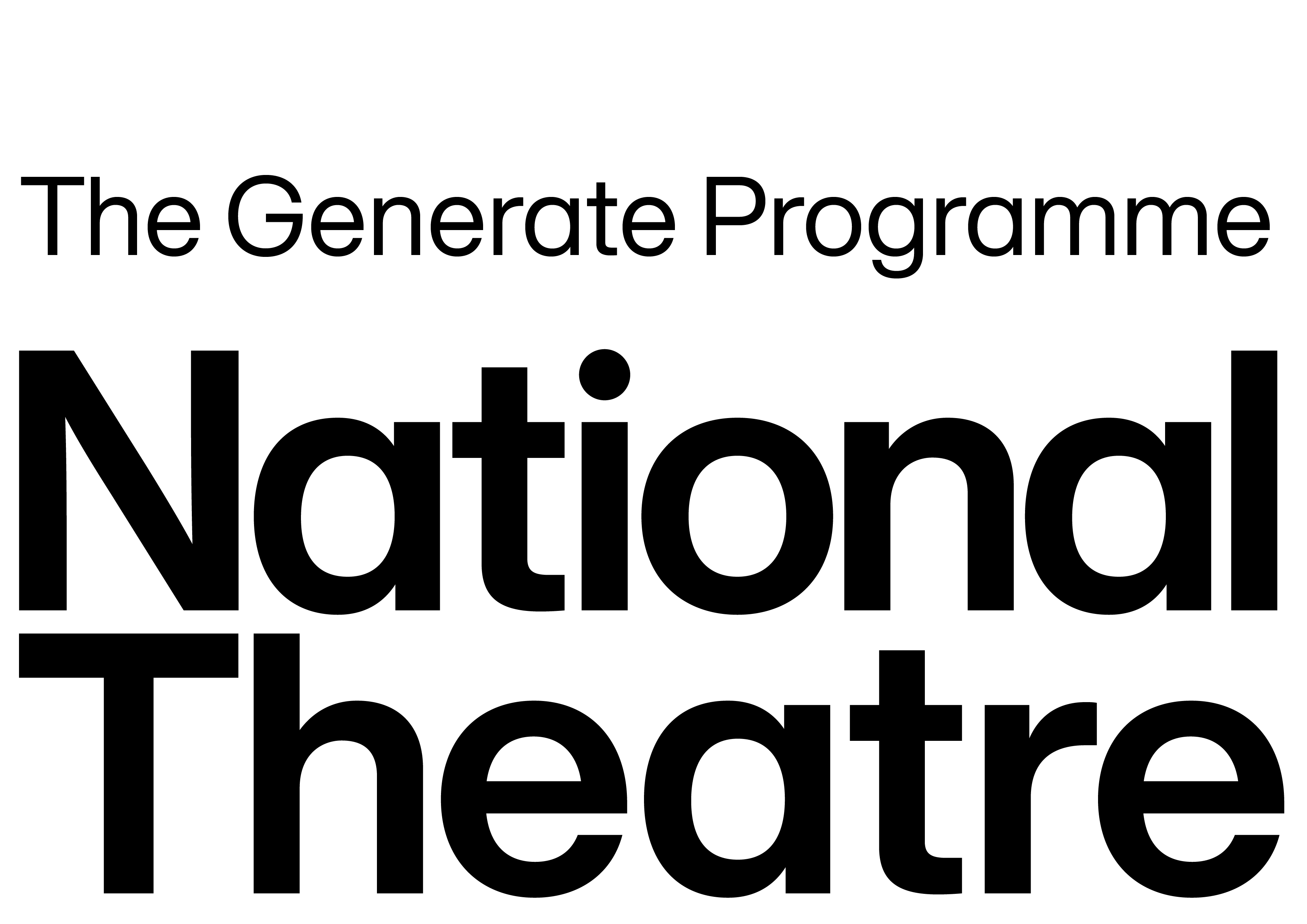 The logo for the National Theatre's Generate Programme